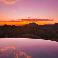 Sedona Sunset Reflections Aerial Shot - 1