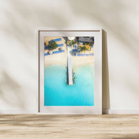 Tropical Paradise Beach Aerial - Coastal Wall Art - 2