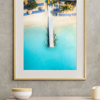 Tropical Paradise Beach Aerial - Coastal Wall Art - 3