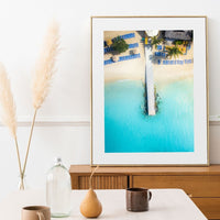 Tropical Paradise Beach Aerial - Coastal Wall Art - 4