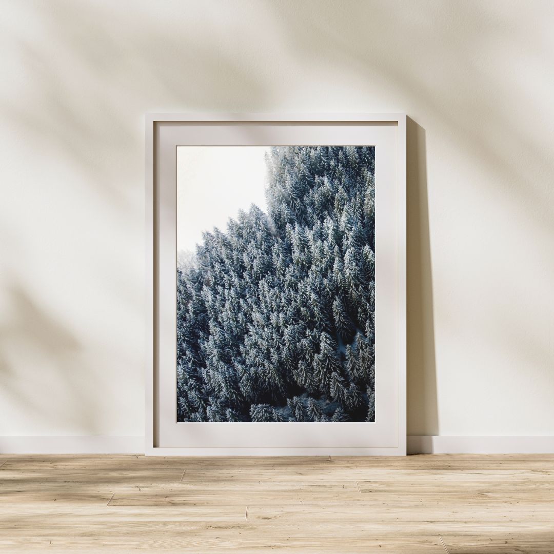 Snowy Forest Landscape Austria - Winter Christmas Decoration - 3