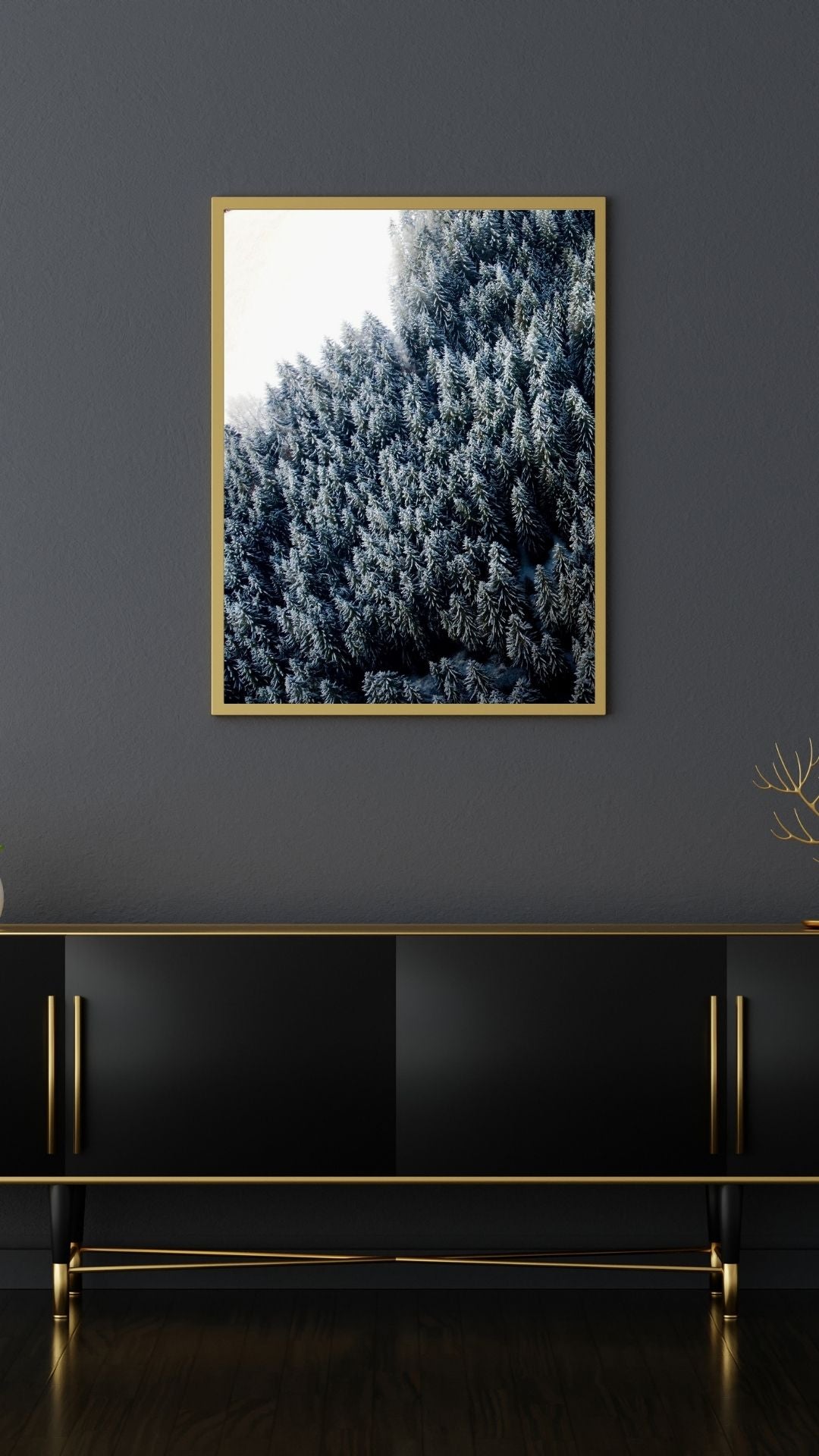 Snowy Forest Landscape Austria - Winter Christmas Decoration - 4