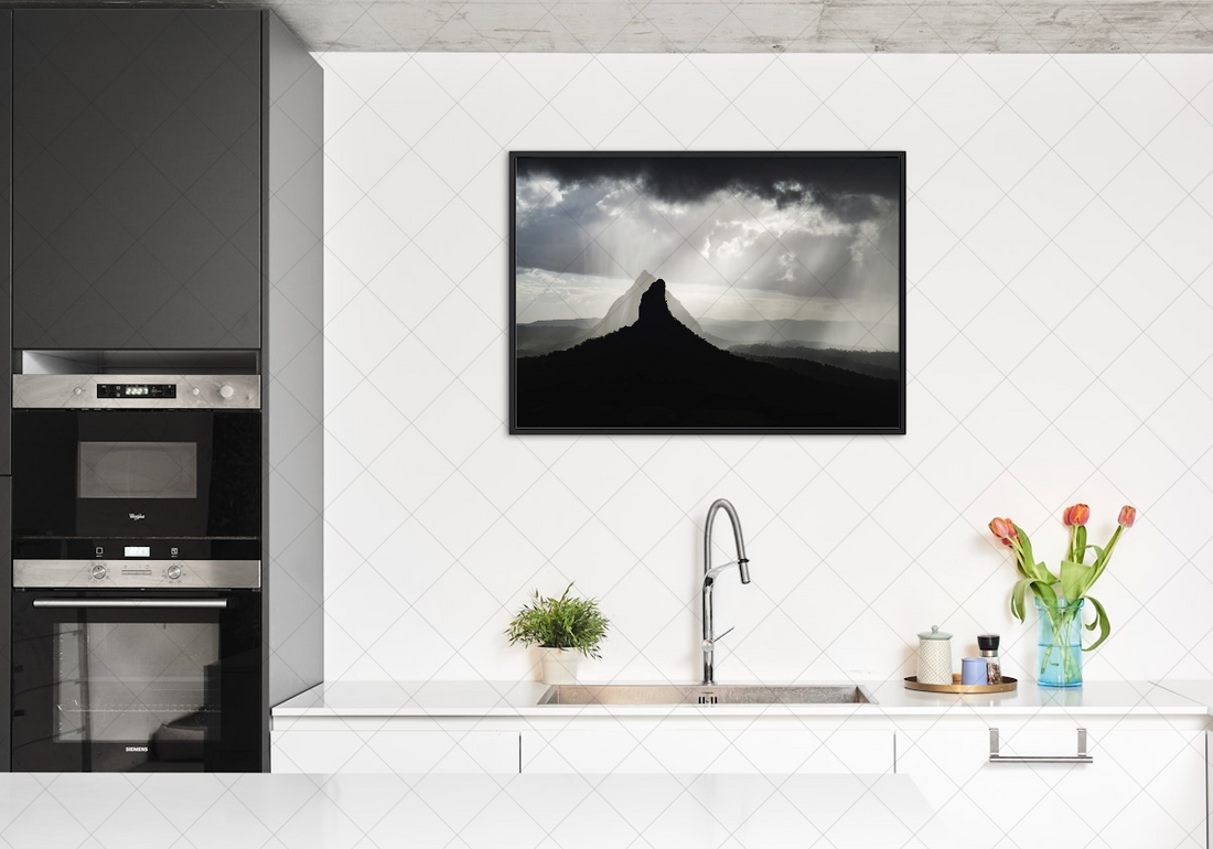 Rain Rays in Glasshouse Mountains