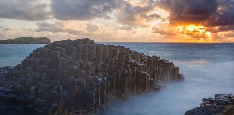 Fingal Head Giant's Causeway at Sunrise: Booninybah Echidna Spirit in Northern NSW