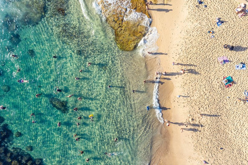 Morning shadows at Bronte Beach - 1