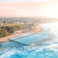 Sunset at Merewether Baths