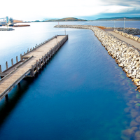 Beautiful jetty in the heart of Albany