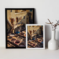 Leather Tannery in Fes City, Morocco