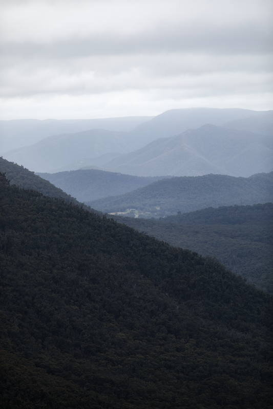 Blue Layered Mountains
