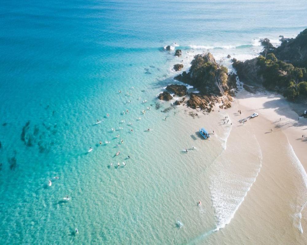 Byron Surf From Above