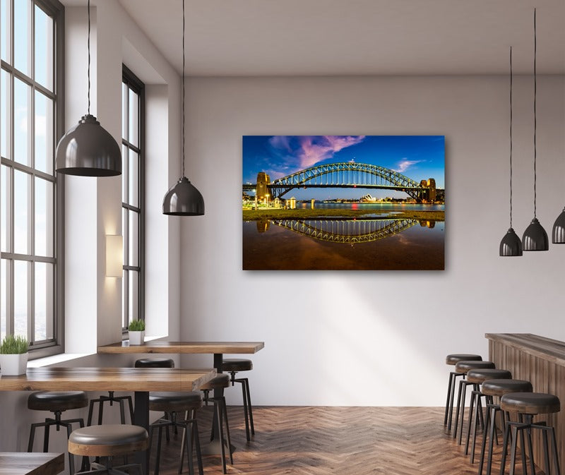 Reflections of Sydney Harbour Bridge