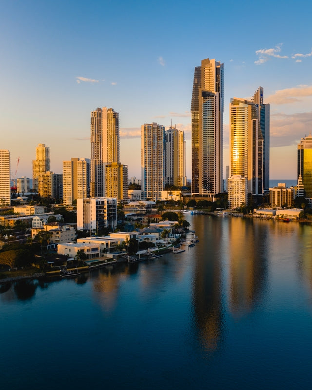Gold Coast sunset in Australia