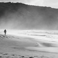 Morning Surf b&w