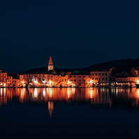 Old town reflection