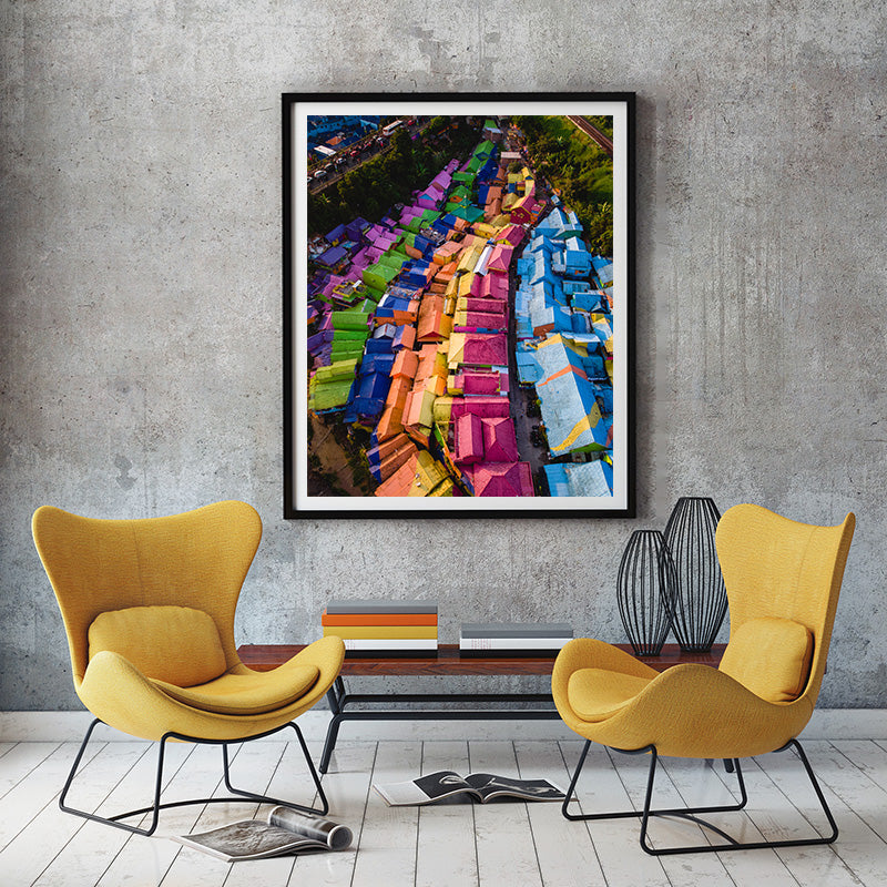 Rainbow village in Indonesia