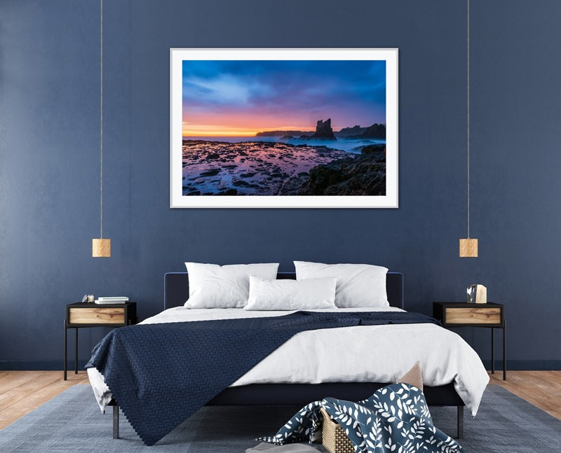 Rainy Sunrise at Cathedral Rocks, NSW.