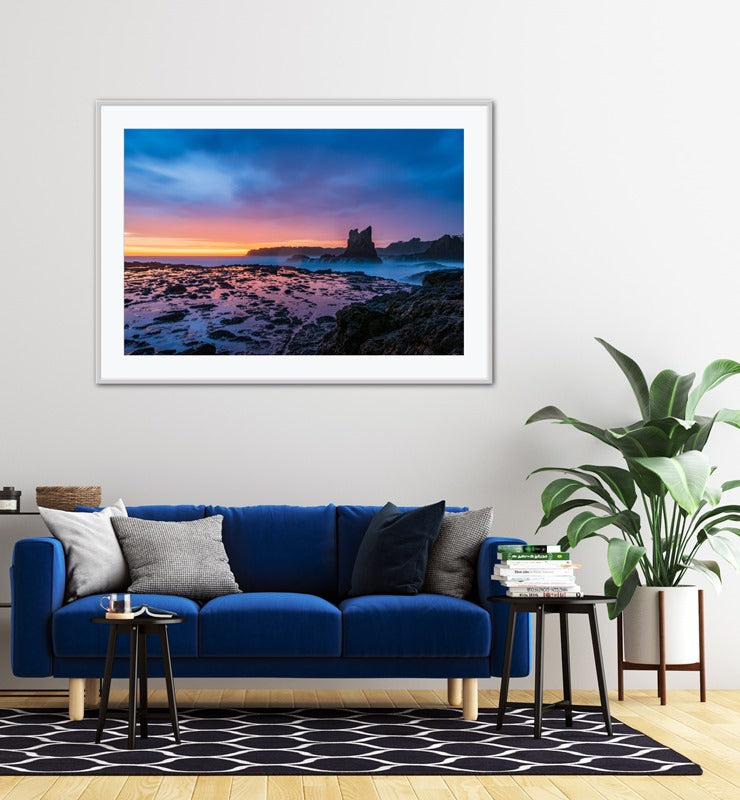 Rainy Sunrise at Cathedral Rocks, NSW.