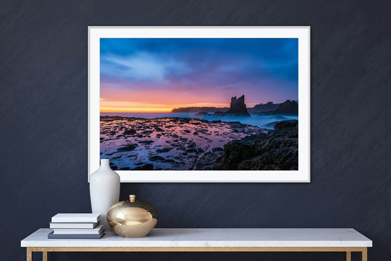 Rainy Sunrise at Cathedral Rocks, NSW.