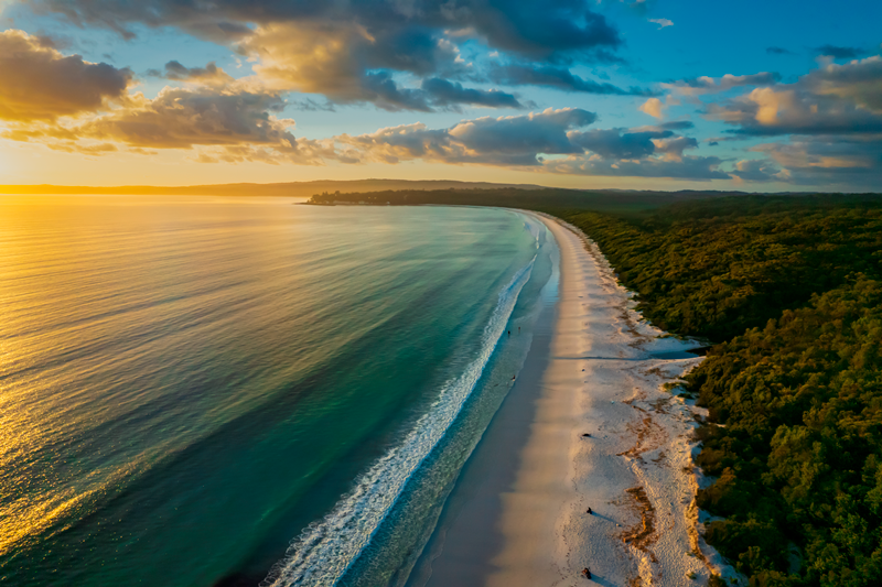 Sunrise Over Hyams Beach, NSW.