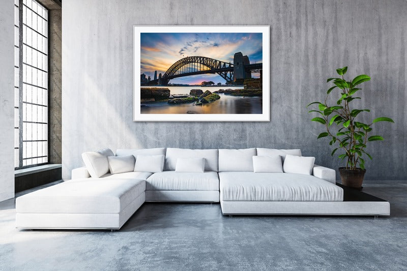 Sunset Behind The Coat Hanger, Sydney Harbour Bridge.