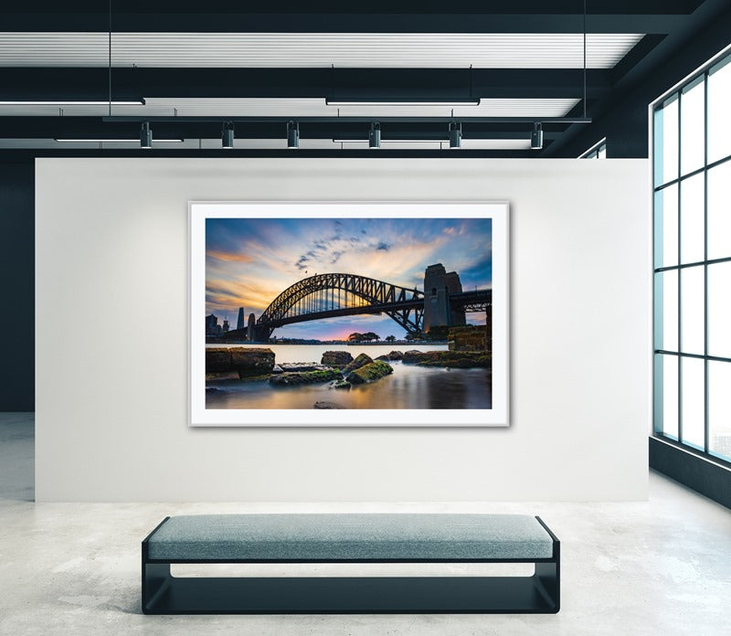 Sunset Behind The Coat Hanger, Sydney Harbour Bridge.