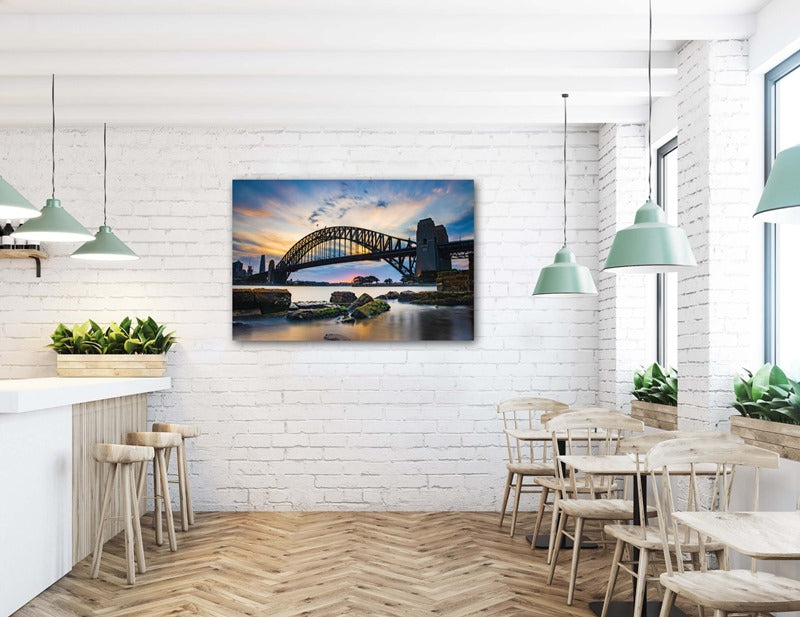 Sunset Behind The Coat Hanger, Sydney Harbour Bridge.