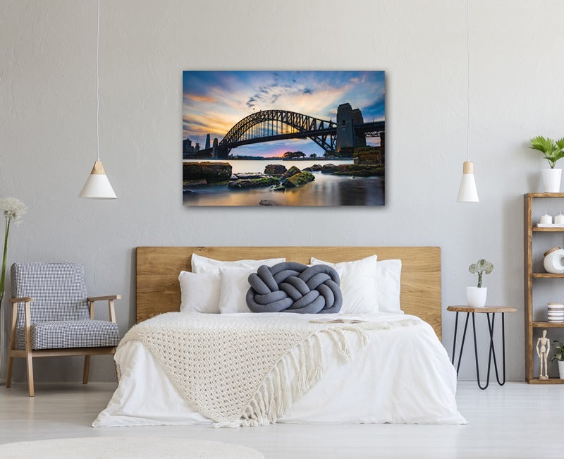 Sunset Behind The Coat Hanger, Sydney Harbour Bridge.