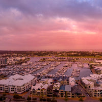 Sunset on Dolphin Quay