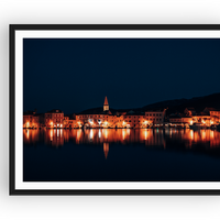 Old town reflection