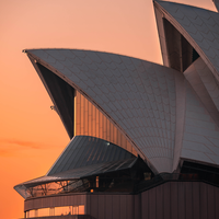 sydney opera house sunset
