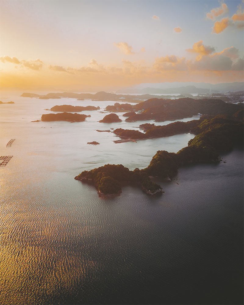 Sunset over Saikai National park - 1