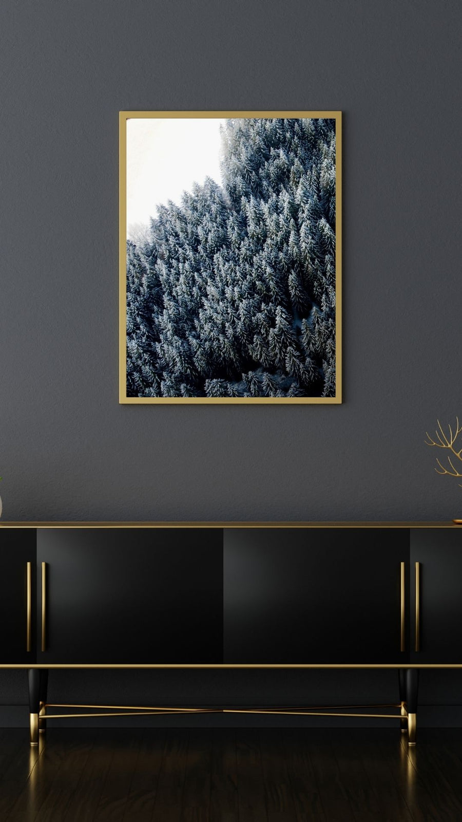  Snowy Forest Landscape Austria - Winter Christmas Decoration - 4