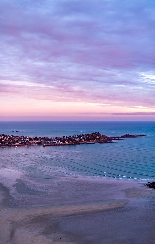 Pink sunrise on Locquirec Bay 3 - 1