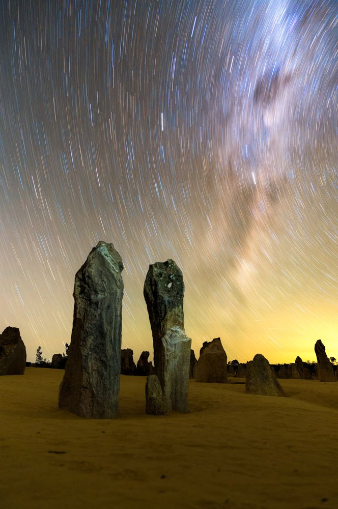 Galaxy Rush over The Pinnacles, Western Australia - 1