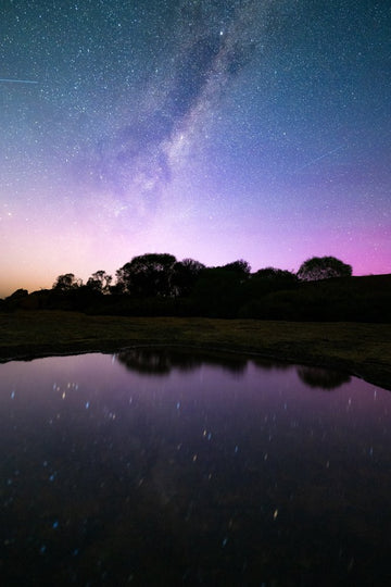 Night Sky in Western Australia with Purple Aurora Airglow - 1