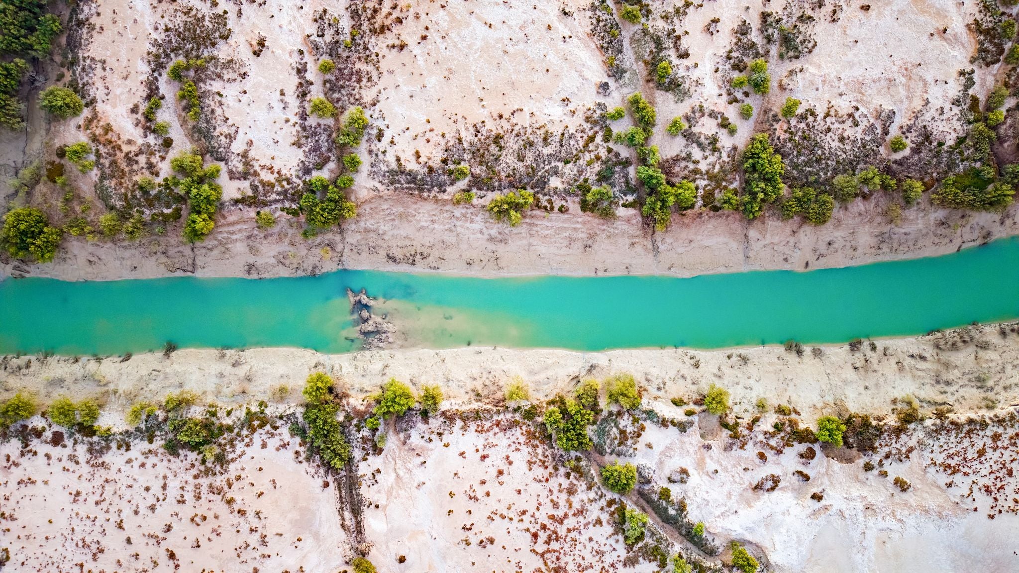 Aerial landscape of tidal creek at Pardoo Western Australia – Riptide ...