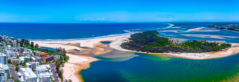 Bribie Sand Bar Pano