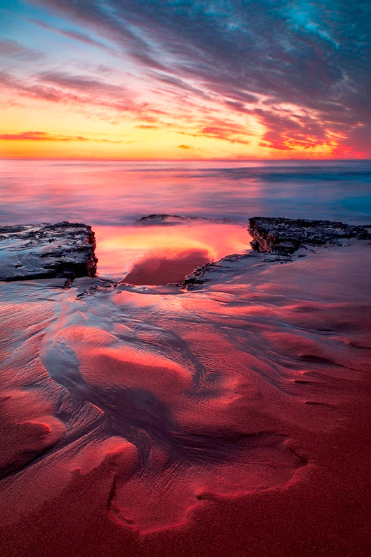 Golden ocean reflection