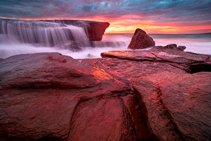 Golden sunrise over Whale beach