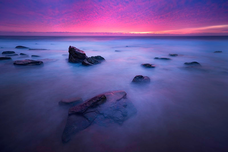 Purple ocean sunrise