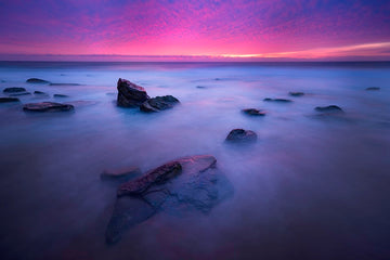 Purple ocean sunrise