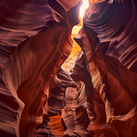 Sand walls Antelope Canyon