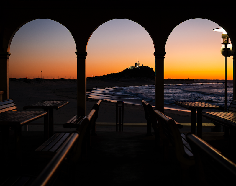 Sunrise at Nobby's Beach- Newcastle