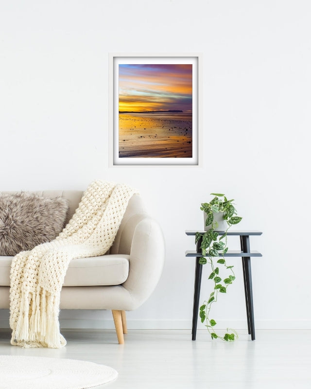 Sunset colours with Table Cape in North West Tassie