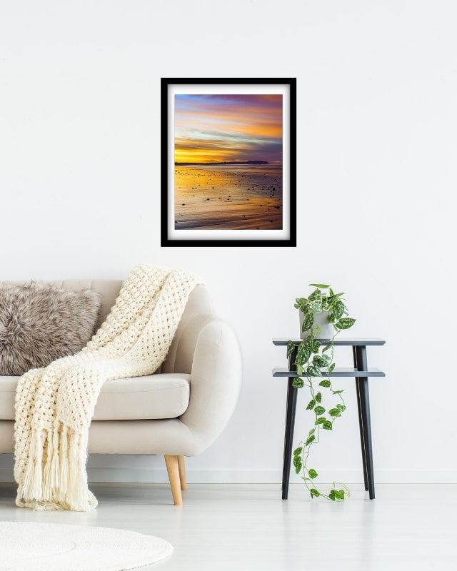 Sunset colours with Table Cape in North West Tassie