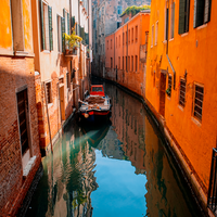 A gondola in Venice