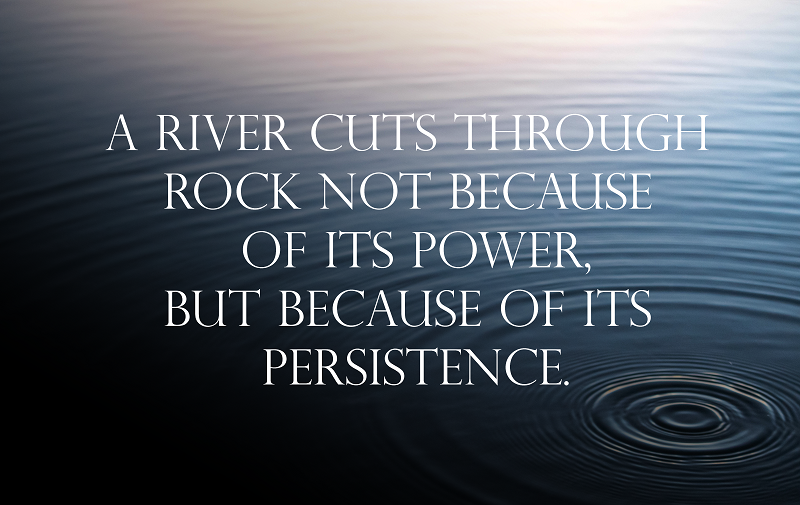 A river through a rock