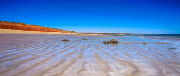 Barn Hill Station at lowtide - panorama