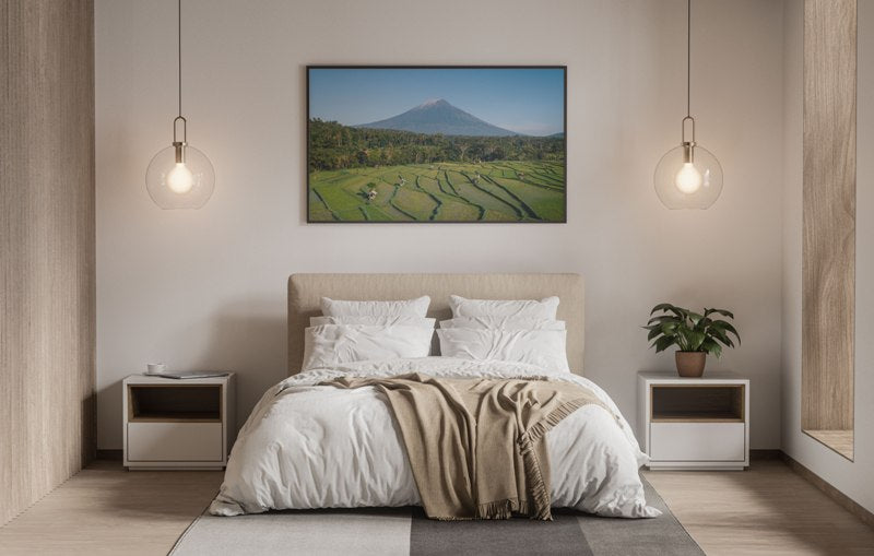 Mount Agung & Rice Fields in Bali