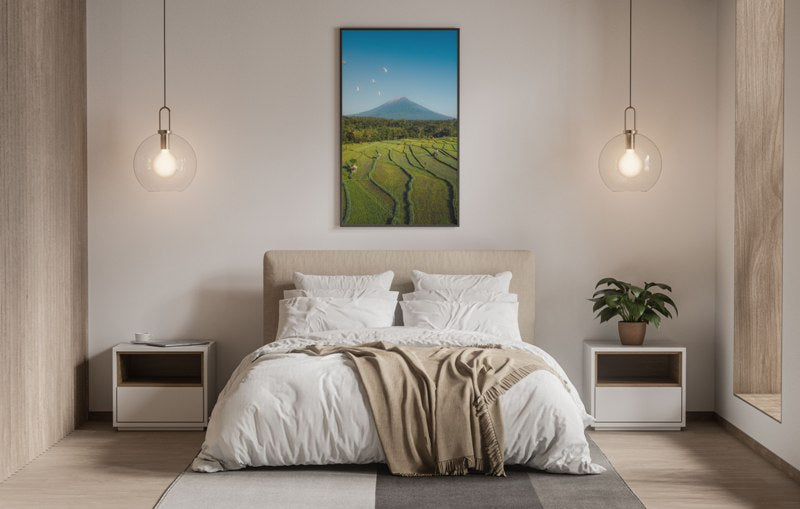 Mount Agung & Rice Fields in Bali